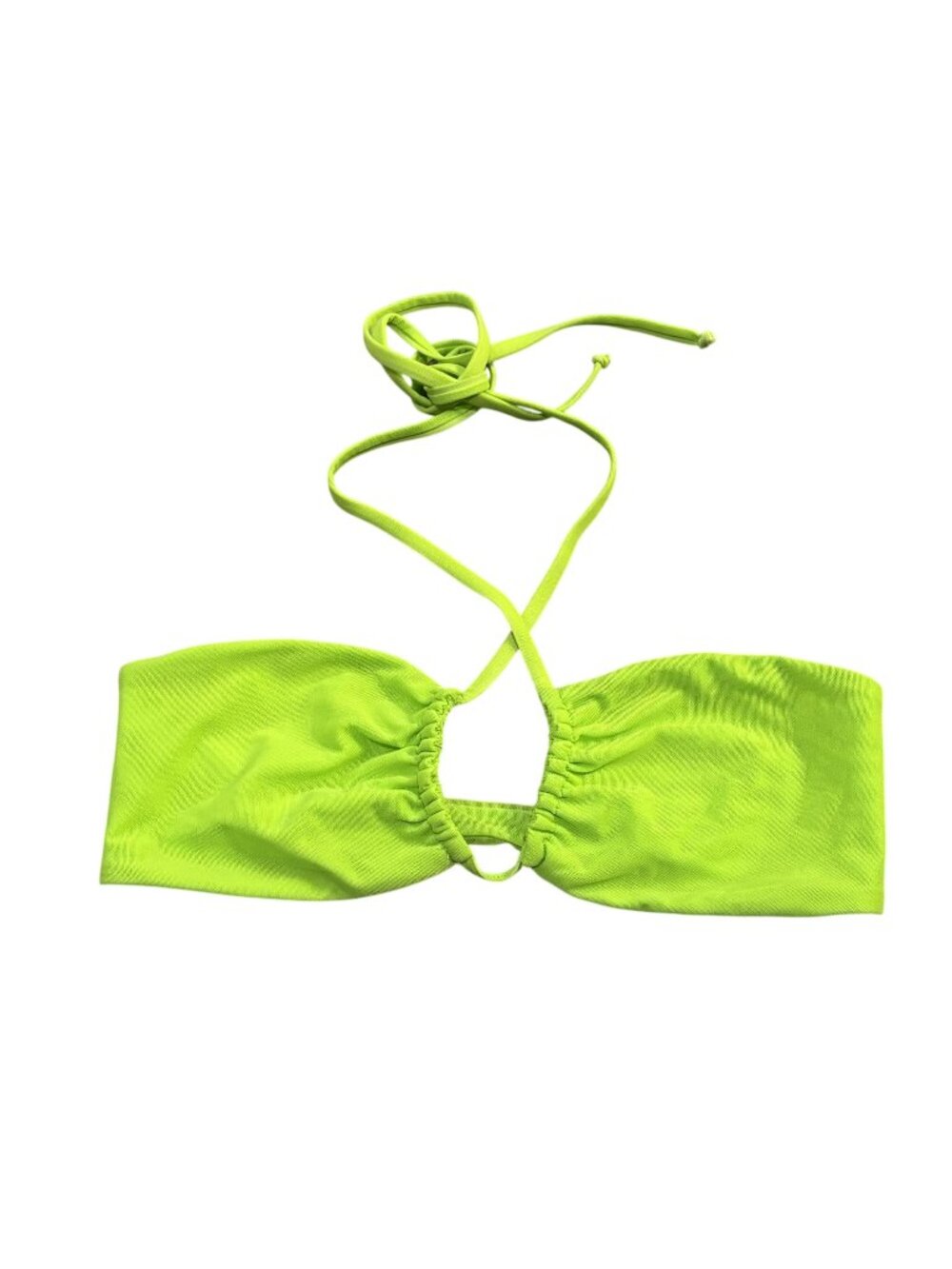 Gonza Lourdes Bikini Top in Neon Green